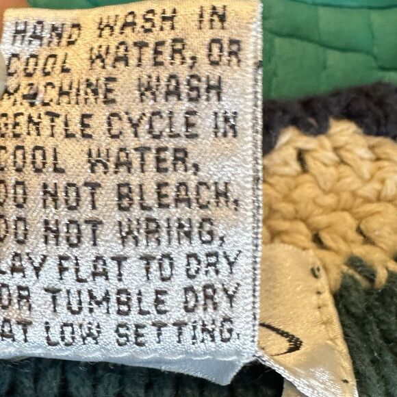 Vintage Erika Floral Embroidered Vest Women L Green Roses Cotton Cottagecore 90s - Picture 16 of 16